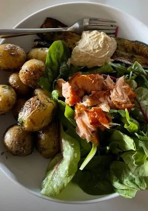 Foto de Salmão na airfryer