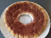 Una foto di ciambellone al caffè