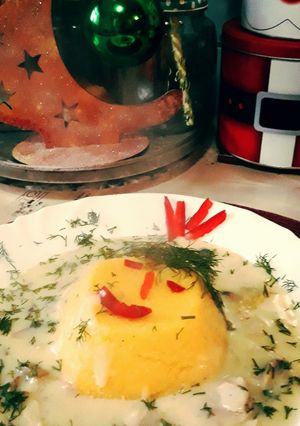 O poză a rețetei Ciulama de pui și ciuperci 🍄🍗.