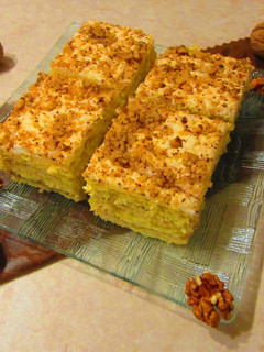Habos-diós szelet recept fotója