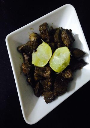 A picture of Black pepper kaleji.