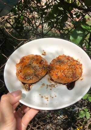 Hình của món Steak cá hồi sốt teriyaki.