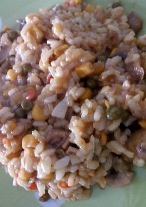 Una foto de Arroz vegetal
