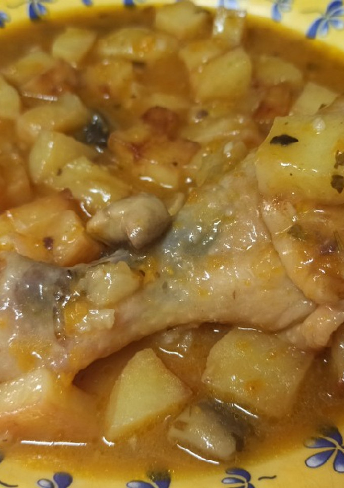 Una foto de Pollo con verduras y un toque de miel