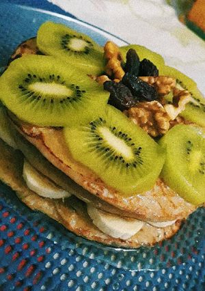 Una foto de Panqueques de avena con plátano