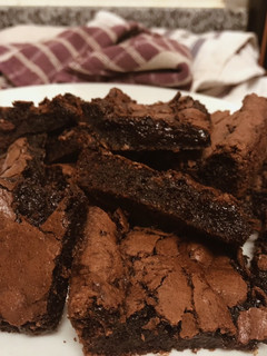 Una foto de Brownies muy húmedos