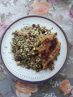 عکسی از دستور لوبیا چشم بلبلی پلو