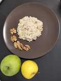 Risotto mele e noci