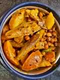 Potato, Pointed Gourd, and Chickpea Curry