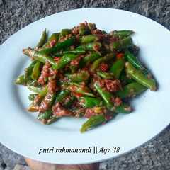 A picture of Tumis Buncis Kornet.