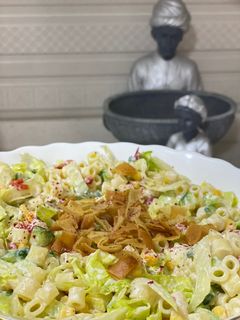 صورة لوصفة سلطة المكرونه اللذيذه 🥗
