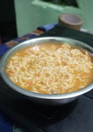 A picture of Manchow soupy noodles.