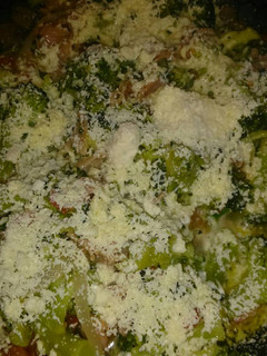 Una foto de Brócoli con jamón gratinado