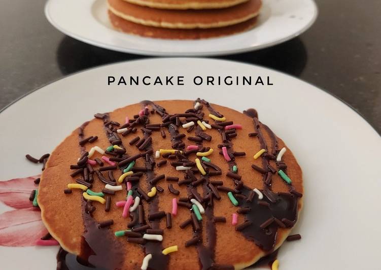 RECOMMENDED! Inilah Resep Pancake Original (Takaran sendok) Enak