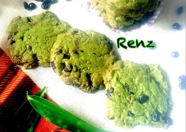 Matcha chocochip cookies