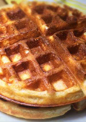 A picture of Sourdough Waffles.