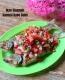 Ikan Sinangin Goreng Sambal Dabu Dabu