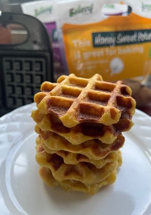 Foto resep Waffle ubi madu