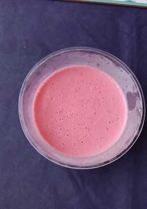 Una foto de Mousse de fresa