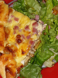Une photo de Quiche chèvre jambon oignons