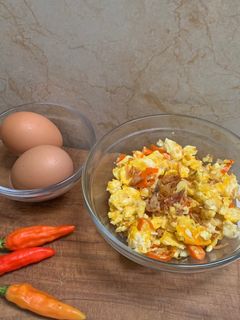 Foto resep Orak arik telur pedas