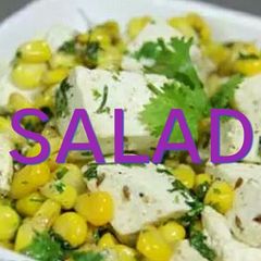 A picture of Soya Paneer corn salad.