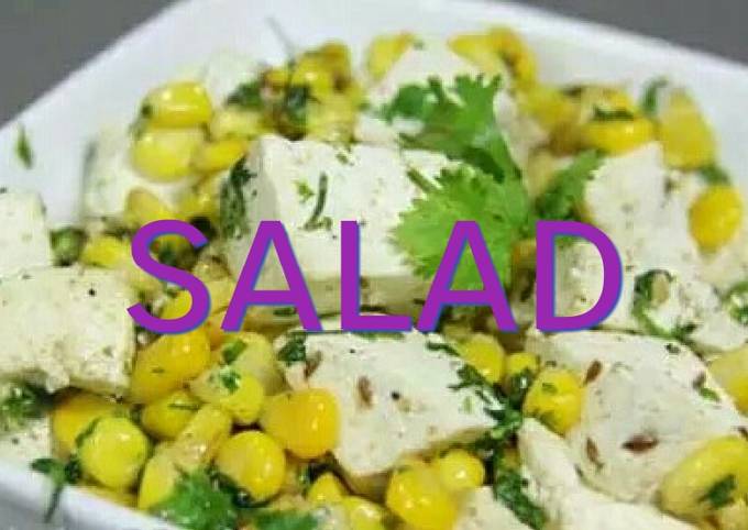 Soya Paneer corn salad Recipe