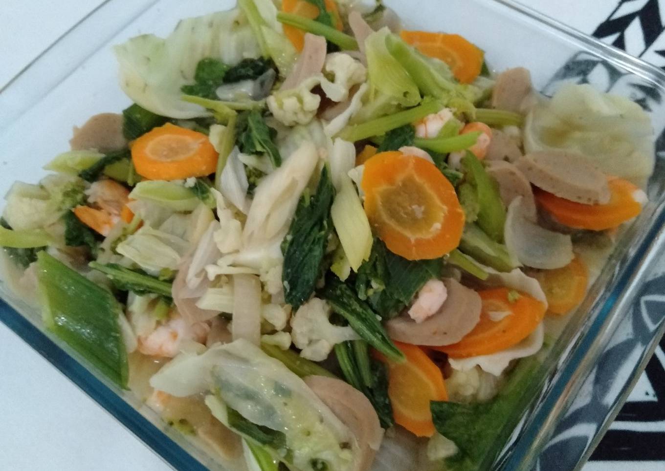 Capcay syedapp pake Broth