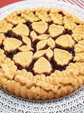 Crostata con marmellata di fragole