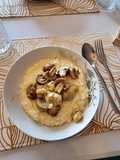 Risotto de alcachofa y champiñones