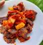 Langkah Gampang Menyiapkan Resep Dendeng sapi lambok balado kentang yang Sempurna