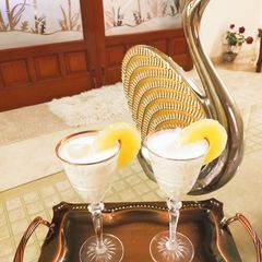 Pineapple lassi/ refreshing pineapple smoothie A picture of Pineapple lassi/ refreshing pineapple smoothie.