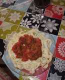 Tagliattele caseros con salsa de tomate a la ciboulette