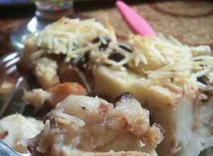 Foto resep Puding Roti Apel Panggang