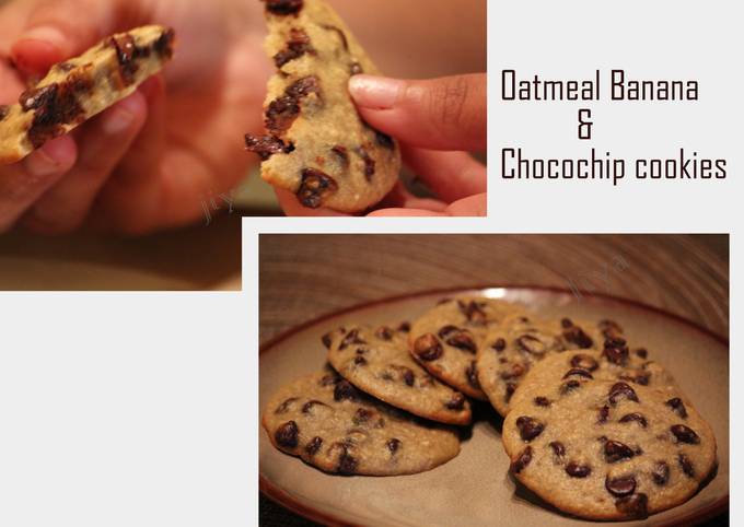 Recipe of Gordon Ramsay Oatmeal Banana chocochip Cookies