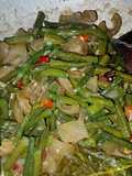 Oseng Cecek dan Kacang Panjang