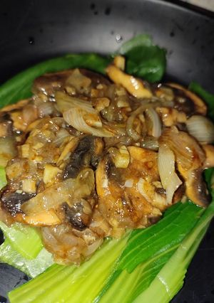 Foto resep Tumis Pakcoy Jamur