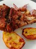 Pierna de cordero lechal al horno