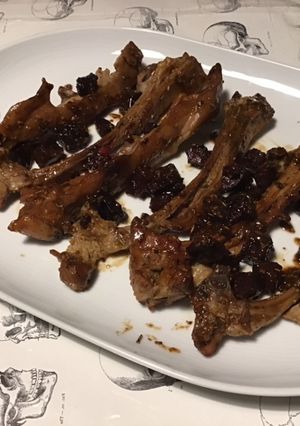 Une photo de Côtes de chevreau façon travers au chorizo