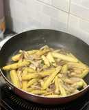 Bắp Non Xào Nấm Bào Ngư Chay