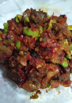 Foto resep Sambal ati ampela pete luar biasah 😋👌