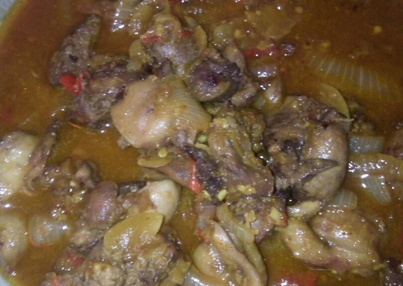 Rica rica hati ampela ayam