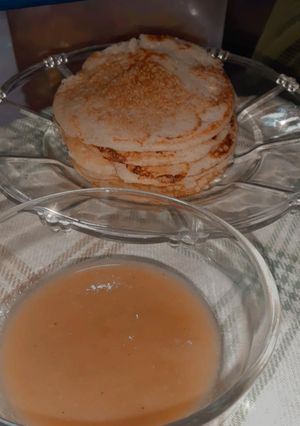 Foto resep Pancake Apem Saus Durian