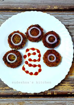 A picture of Leftover Rice Tikkis ❤️.