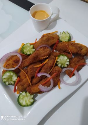 A picture of Chicken tenders.