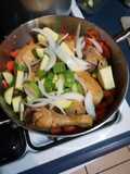 Pollo con verduras