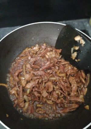 Foto resep Daging sapi ala hokben