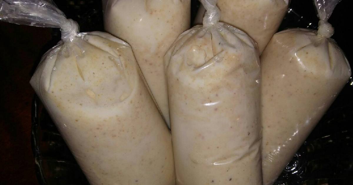Bolis de cacahuate con plátano Receta de Liz Fuentes - Cookpad