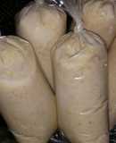 Bolis de cacahuate con plátano