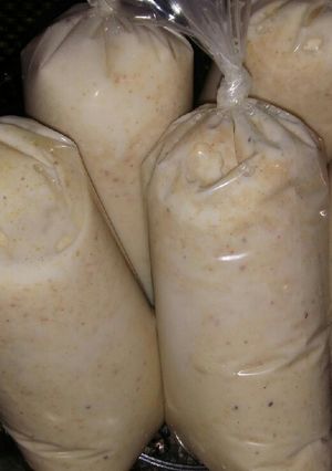 Una foto de Bolis de cacahuate con plátano